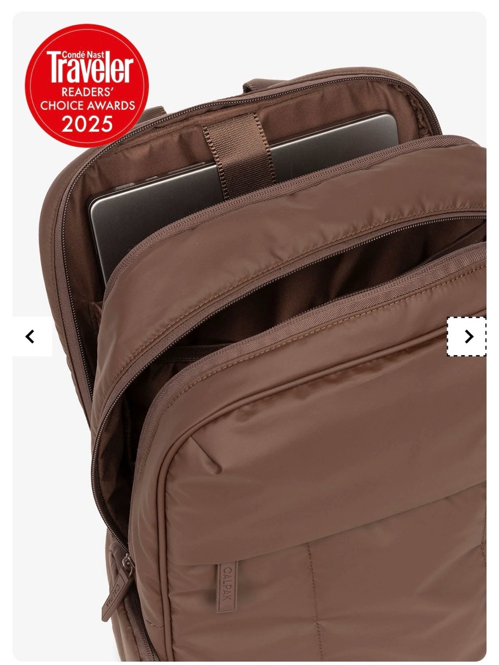 CALPAK Luka 15” laptop backpack, walnut - Picture 3 of 10